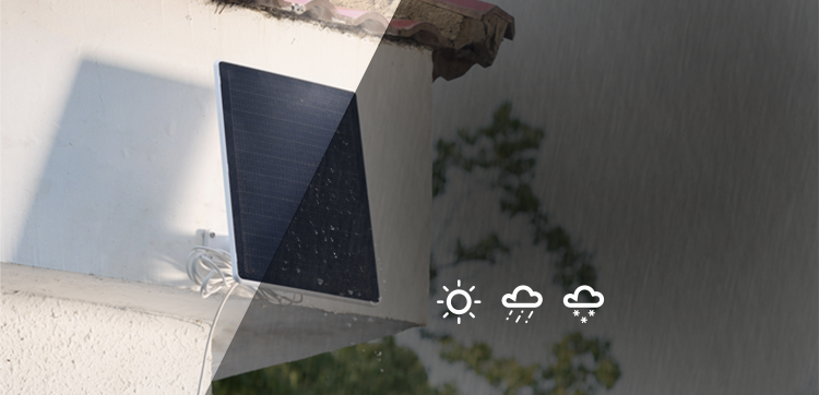 EZVIZ 8W USB-C solar panel (CC599-7-1) — Panel outdoor use illustration