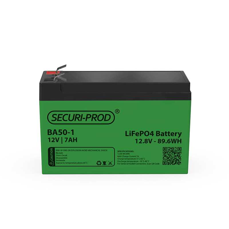 Securi-Prod 12V 7Ah lithium iron phosphate battery (BA50-1)